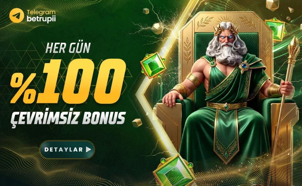 Betrupi her gün yüzde 100 çevrimsiz bonus kampanyası
